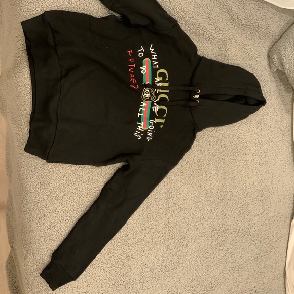Gucci hoodie sweater black graffiti future - Picture 3 of 4